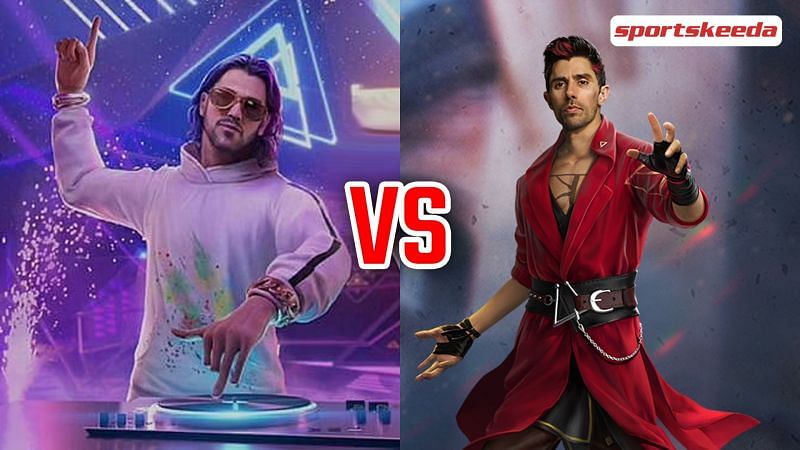 K vs Dimitri: Which Free Fire character is more suitable for aggressive matches? (Image via Sportskeeda)