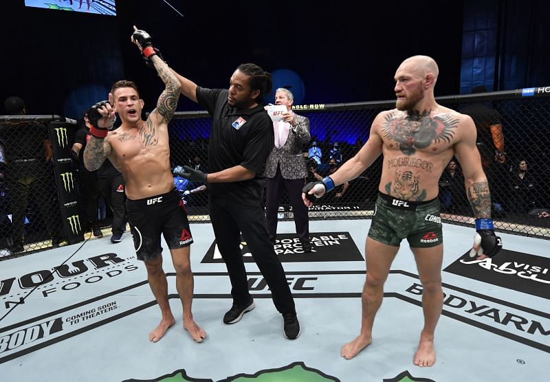 Dustin Poirier being touted as the winner at UFC 257: Poirier v McGregor