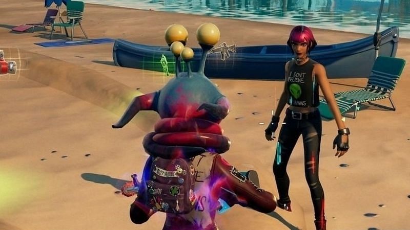 Fortnite&#039;s new alien parasites will zap health and boost speed and jumping (Image via Epic Games)