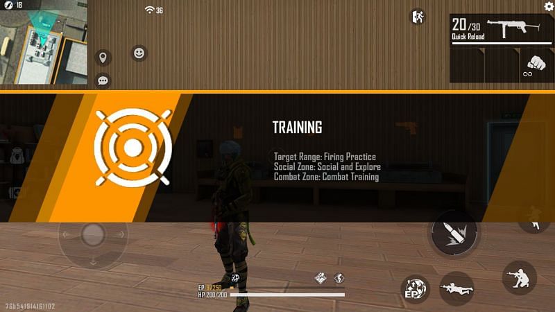 There is target range and combat zone on Batou (Image via Free Fire)