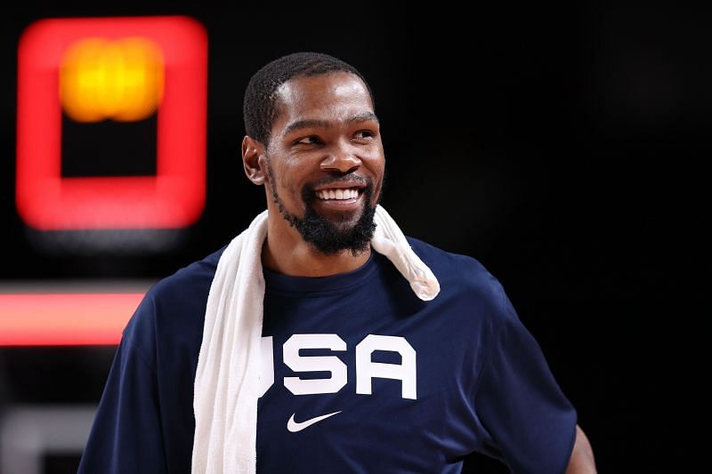 Kevin Durant with the United States Men&#039;s Basketball Team - Tokyo Olympics