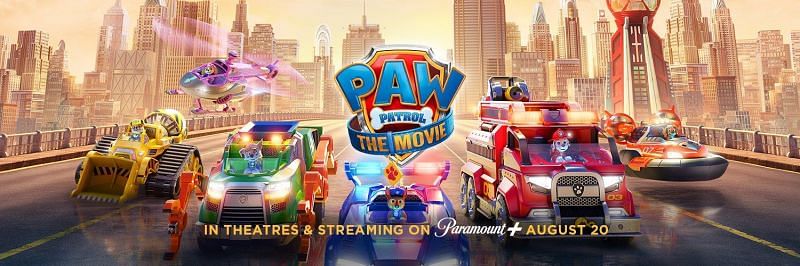 The kids&#039; movie is coming on Paramount+ (Image via @PAWPatrolMovie/Twitter)