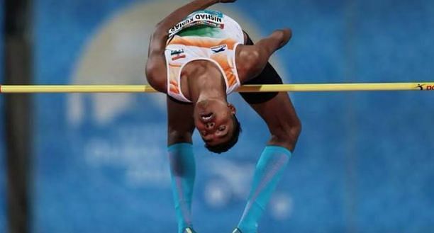 Nishad Kumar matched his personal best of 2.06m to win silver in high jump