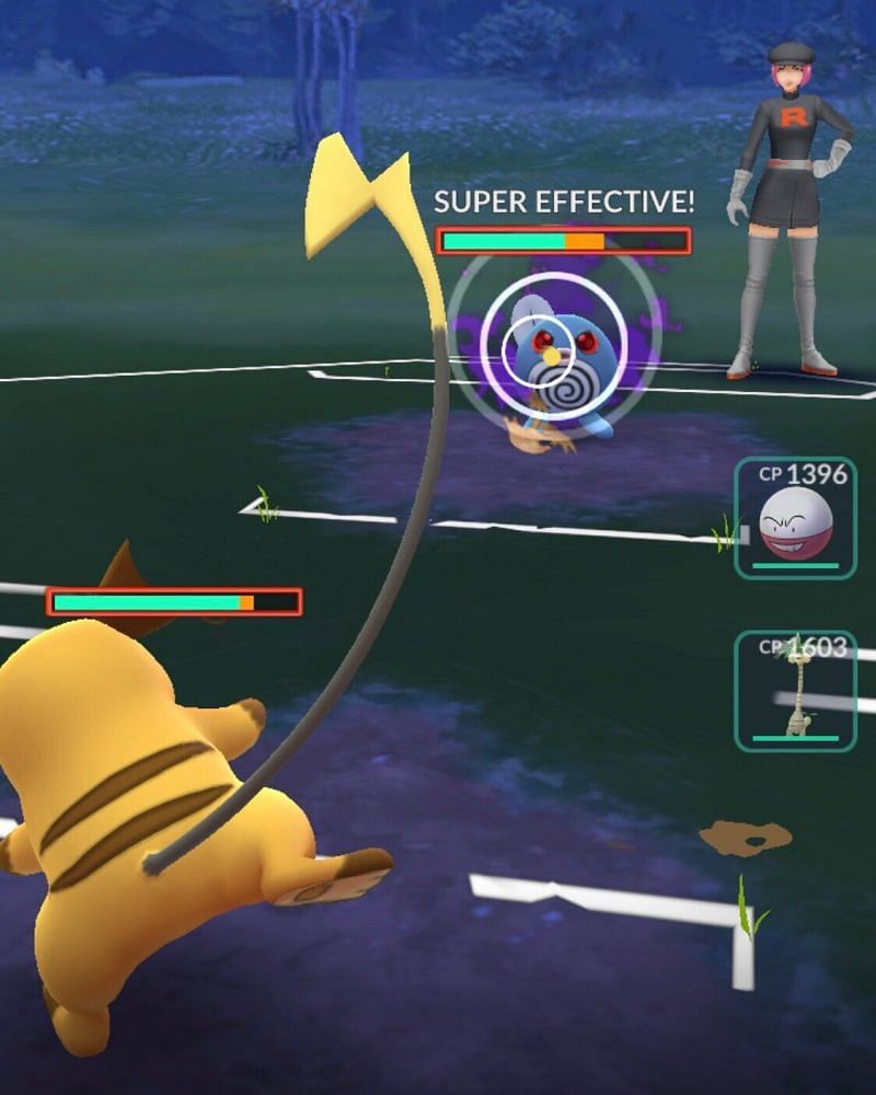 If a Pokemon is in an advantageous position in its type matchup, CP isn&#039;t as big of a deal as one might think thanks to super-effective damage (Image via Niantic)