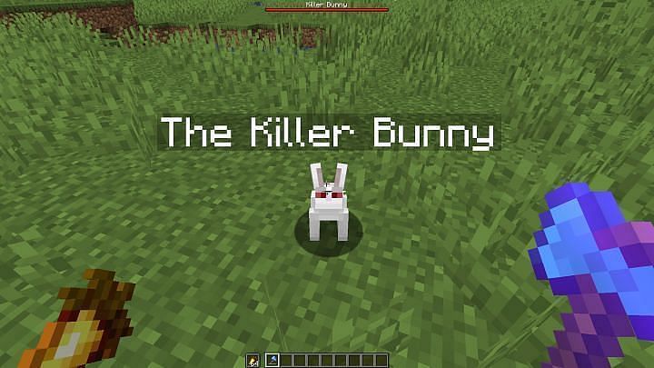 The Killer Bunny was once an in-game mob (Image via Minecraft)