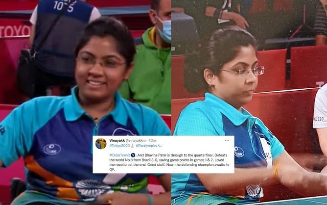 'Brilliant Bhavina' Twitter congratulates the Indian paddler on a sensational win in the Round of 16