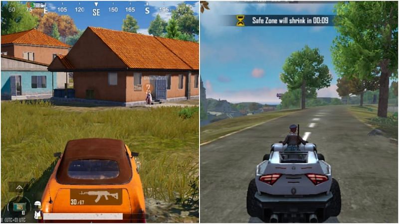 Comparing PUBG Mobile and Free Fire (Image via PUBG Mobile/Free Fire)