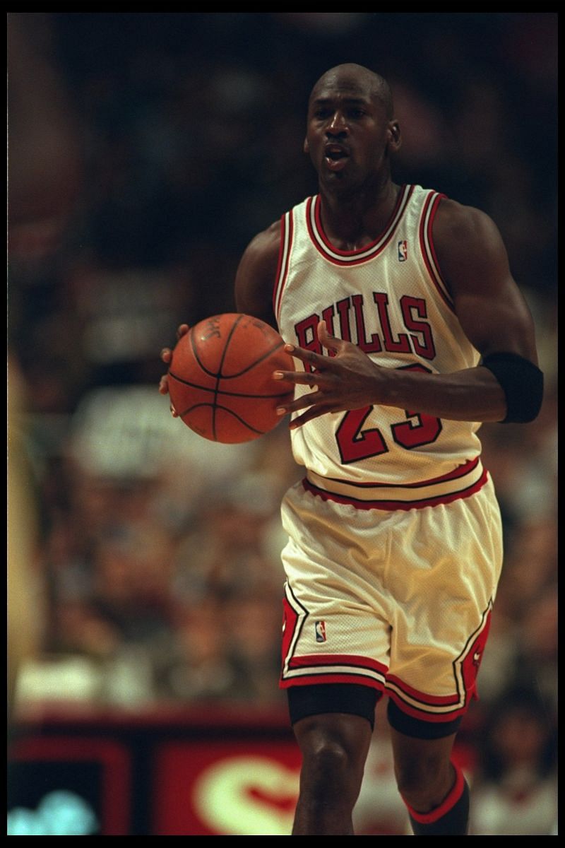 Michael Jordan (#23) of the Chicago Bulls