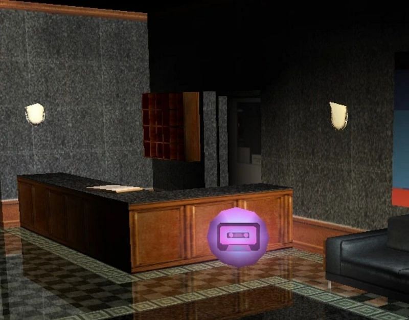 A save point in the Ocean View Hotel in GTA Vice City (Image via Rockstar Games)