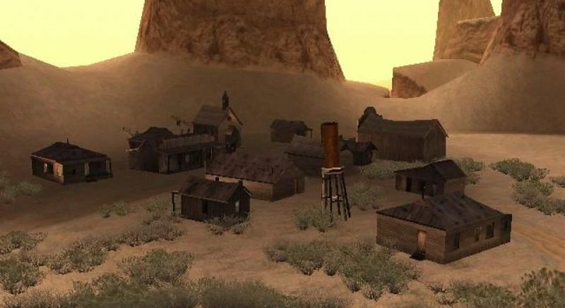 Many GTA San Andreas myths originate in this ghost town (Image via Rockstar Games)