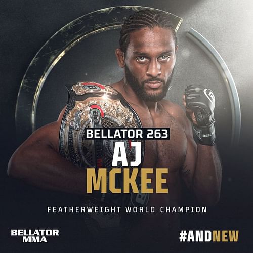 A.J. McKee [Image Courtesy: @BellatorMMA on Twitter]