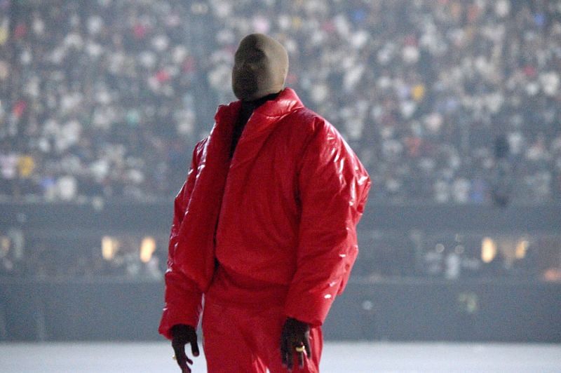 Kanye West at Mercedes Benz Stadium (Image via Getty Images)