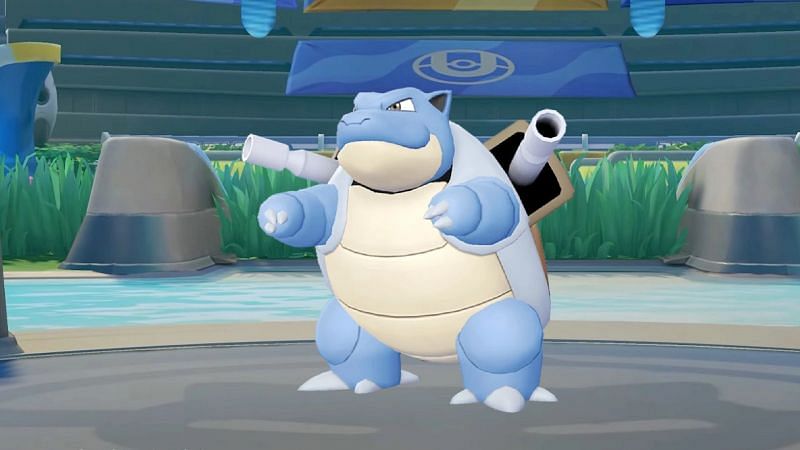 Blastoise hasn&#039;t yet made its Pokemon Unite debut, but some of its move data has been made available. (Image via Nintendo/The Pokemon Company)