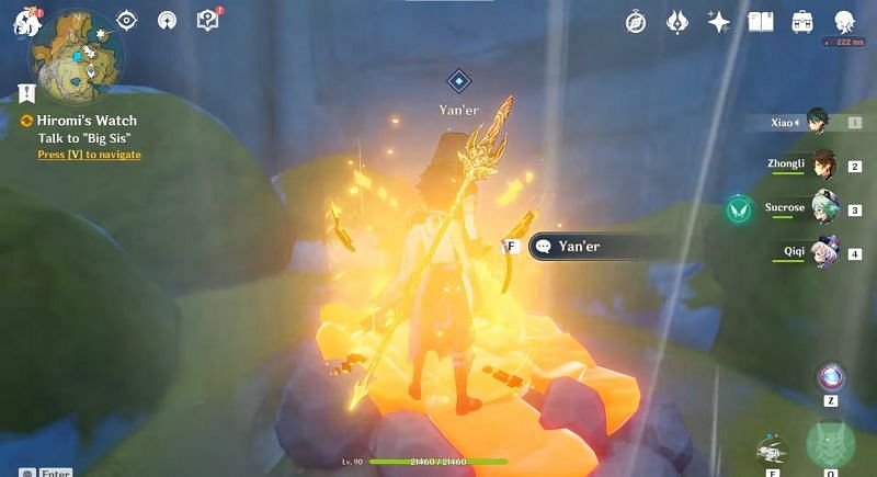 Yan&#039;er can be found trapped in Amber (Image via Genshin Impact/ZaFrostPet )
