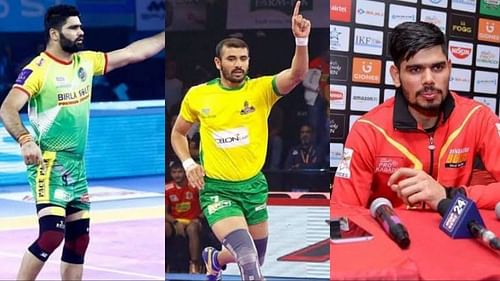 (L-R): Pardeep Narwal, Ajay Thakur and Rohit Kumar have been released ahead of the eighth edition of the Pro Kabaddi League (PKL)