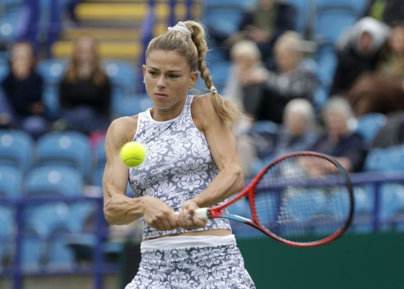 Camila Giorgi was very consistent off the backhand side against Petra Kvitova