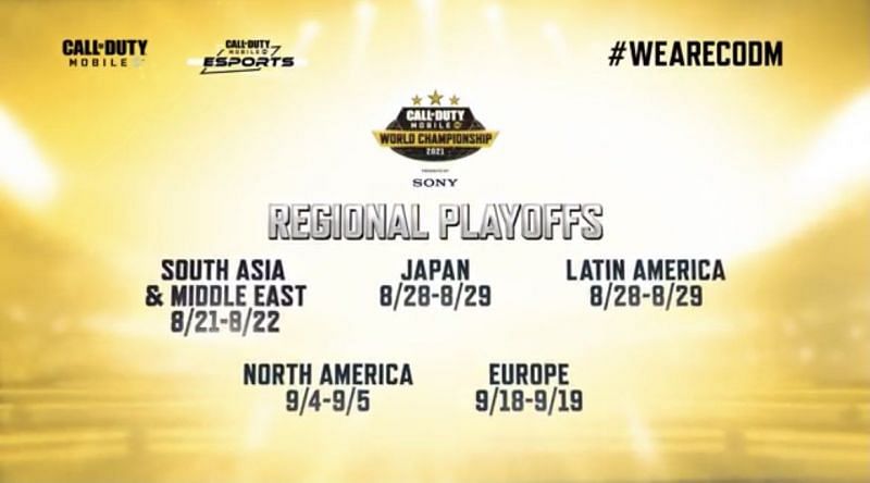 COD Mobile World Championship stage 4 schedule (image via official YouTube channel)