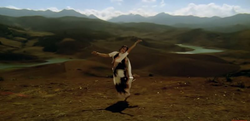 Lolab Valley in the music video featuring Rishi Kapoor and Jaya Prada from the film Sargam (1979)