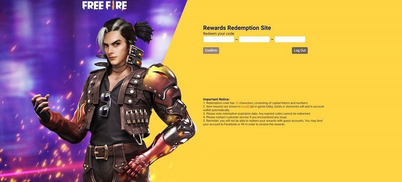 Players need to either paste the redeem code or carefully enter it in the text field (Image via Free Fire)