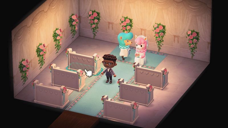 Every June, players can unlock wedding themed items. Now, they&#039;re putting them to good use. Image via Nintendo