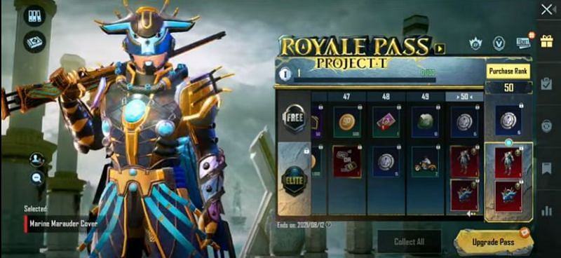 BGMI Season M2 Royale Pass free reward leaks