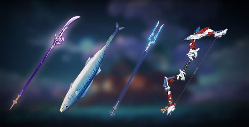 Genshin Impact revealed four new weapons (Image via Sportskeeda)