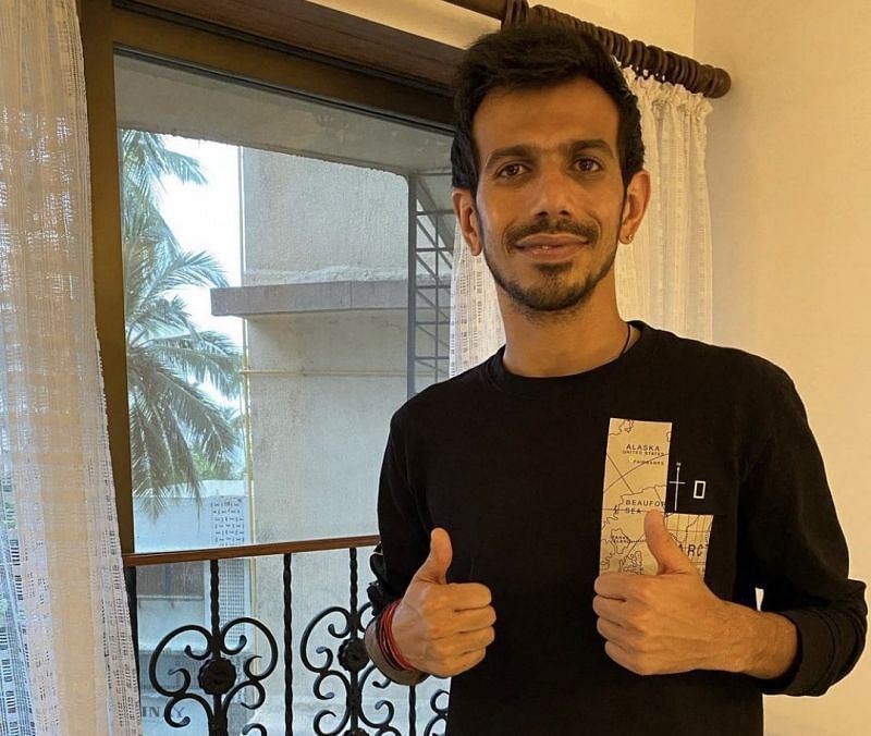 Yuzvendra Chahal shared this image on social media after returning home from the Sri Lanka tour.