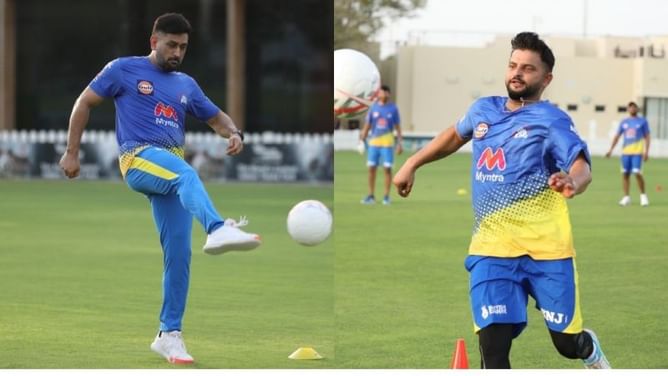 एमएस धोनी समेत कई दिग्गज खिलाड़ियों ने किया जमकर अभ्यास, CSK ने शेयर किये शानदार पल
