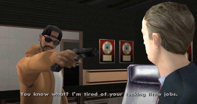 An example of CJ being tired of doing missions for Toreno (Image via GTA Series Guides)