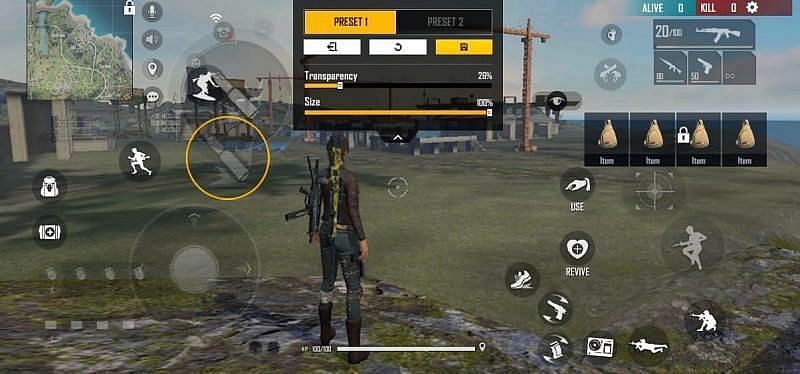 Users should customize the HUD as per their comfort (Image via Free Fire)