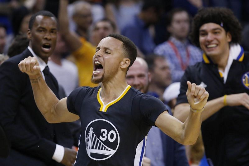 Stephen Curry of the Golden State Warriors against the OKC Thunder [Source: USA Today]