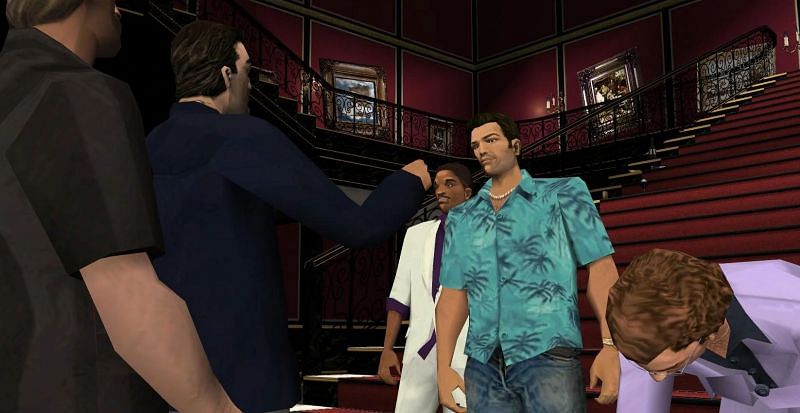 Most of GTA Vice City&#039;s iconic characters are in this one-shot (Image via Rockstar Games)