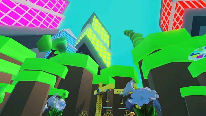 The environment of Fidget World. (Image via Roblox Corporation)