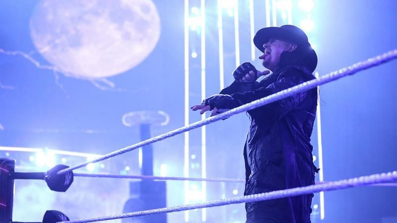The Undertaker, during his farewell at Survivor Series 2020