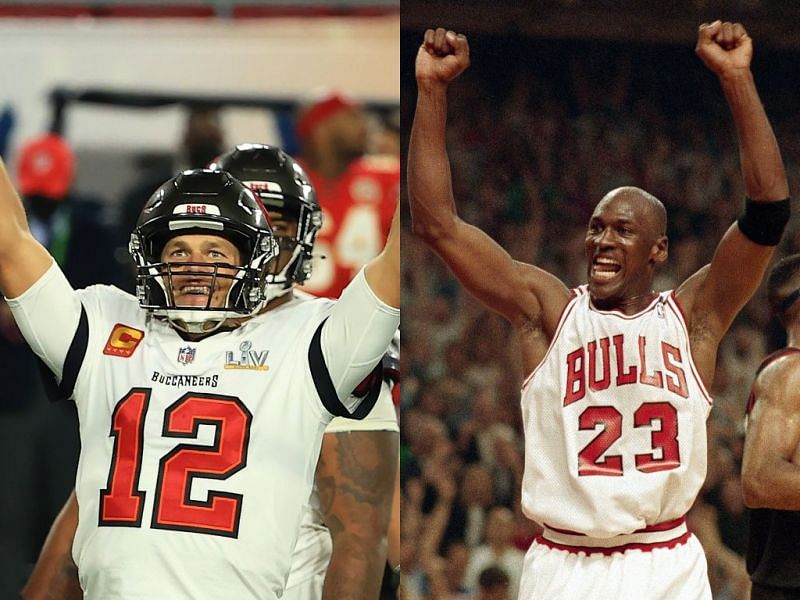 Tom Brady and Michael Jordan two of the best to play their respective sports