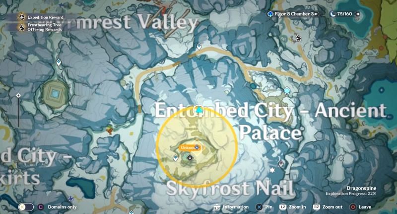 Location of the second Scarlet Quartz on the map (Image via Gamers Heroes, Youtube)