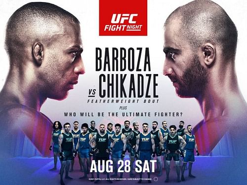 Edson Barboza faces Giga Chikadze in this weekend's UFC main event