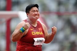 5 gold medals in shot put? China's Gong Lijiao records 5 valid throws that could have all clinched her Olympics 2021 gold