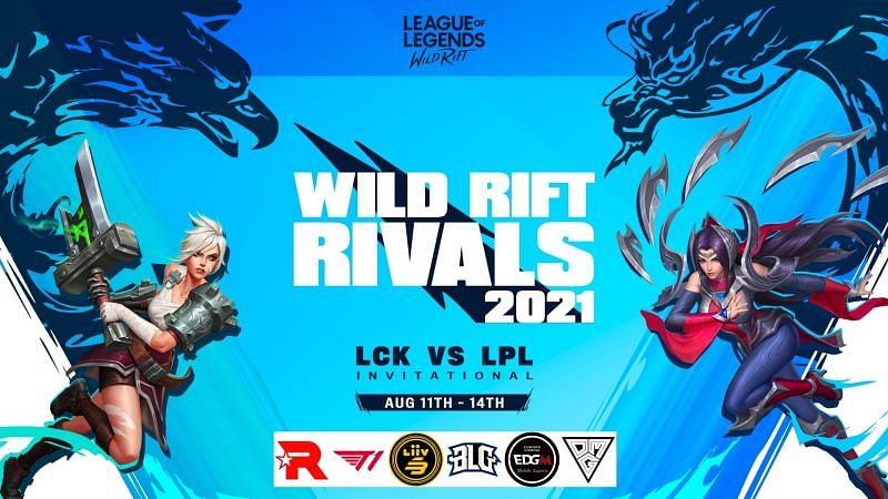 Teams from LCK and LPL to compete against each other in Wild Rift Rivals 2021 (Image via Riot Games)