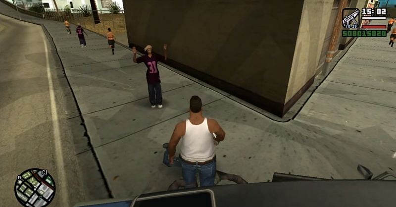 Fat CJ, as he appears in GTA San Andreas (Image via Rockstar Games)