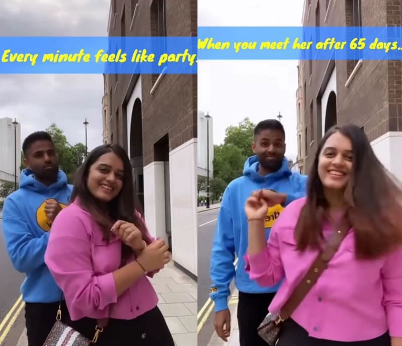 Suryakumar Yadav having a dance with his wife in London