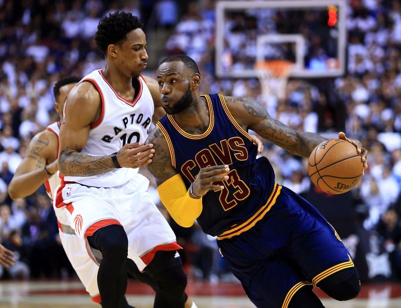 LeBron James dominated DeMar DeRozan and the Toronto Raptors in the NBA Playoffs.