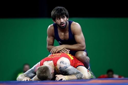 Bajrang Punia in action