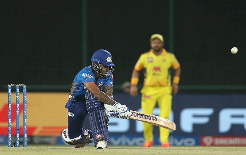 Mumbai Indians (MI) batter Suryakumar Yadav during IPL 2021. Pic: IPLT20.COM