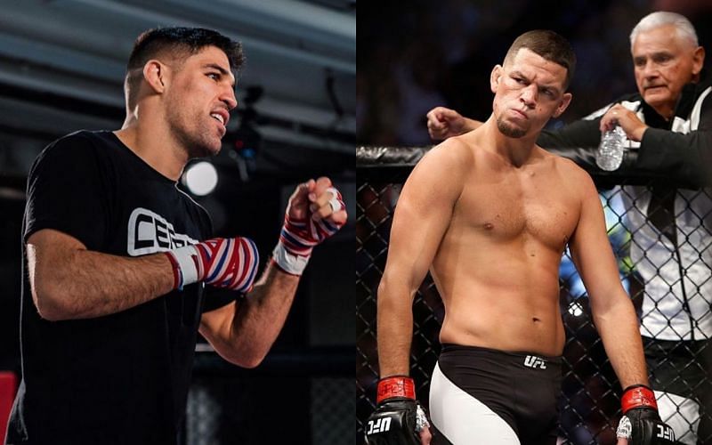 Vicente Luque (left); Nate Diaz (right) [Left Image Courtesy: @luquevicente on Instagram]