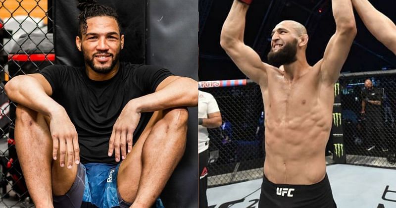 Kevin Lee (left) and Khamzat Chimaev (right) [Image credits: @motownphenom on Instagram]