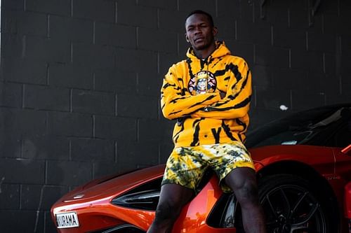 Israel Adesanya owns a car called Kurama | Image via Twitter @hypland