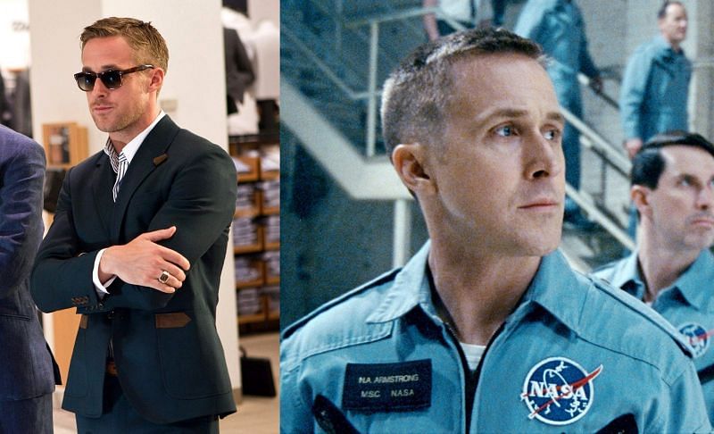 Ryan Gosling in 2011 and First Man (2018). (Image via Warner Bros. Pictures, and Universal Pictures)