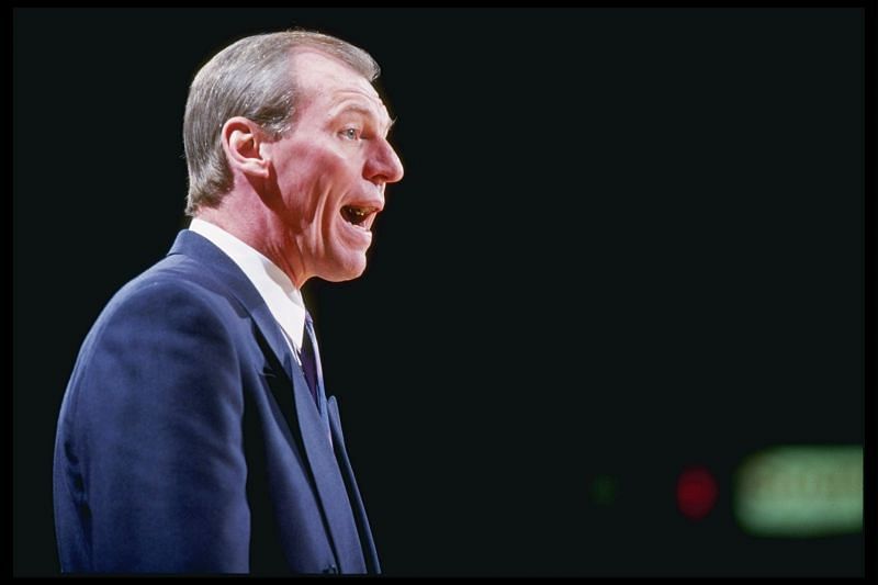 Head Coach Dan Issel of the Denver Nuggets
