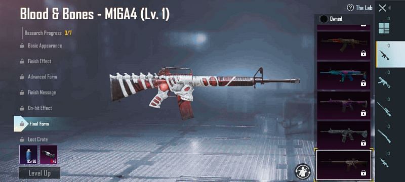 Blood and Bones M16A4 assault rifle (Image via BGMI)
